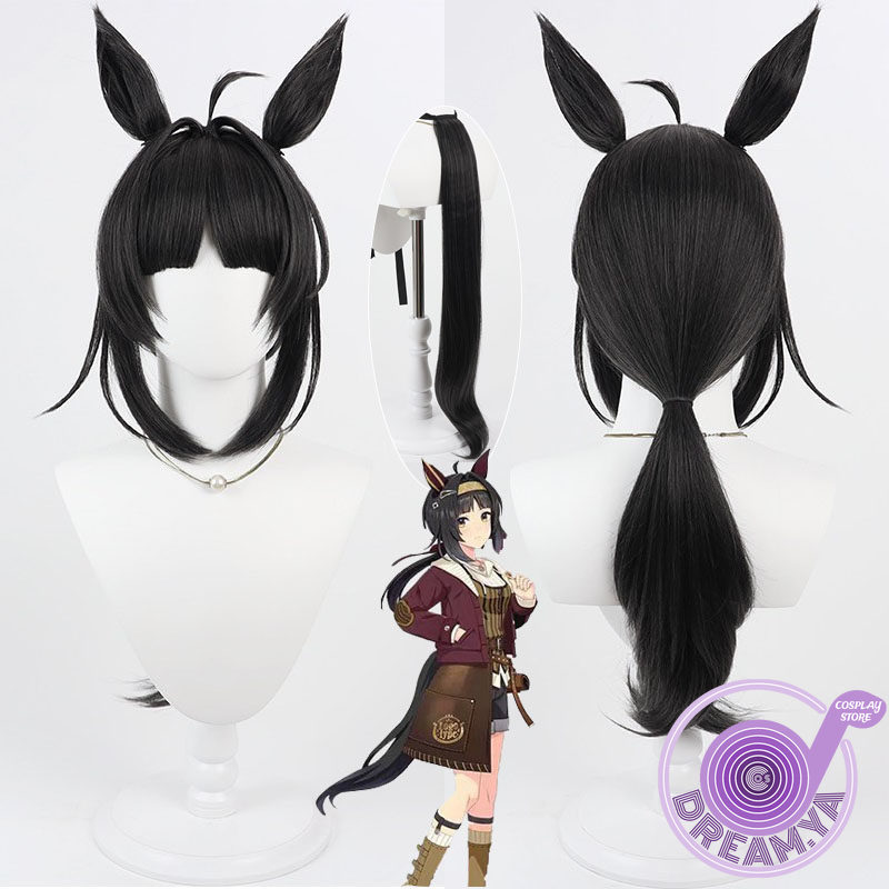 Cosplay Anime Black - شعر مستعار كوسبلاي من Logotype Uma
