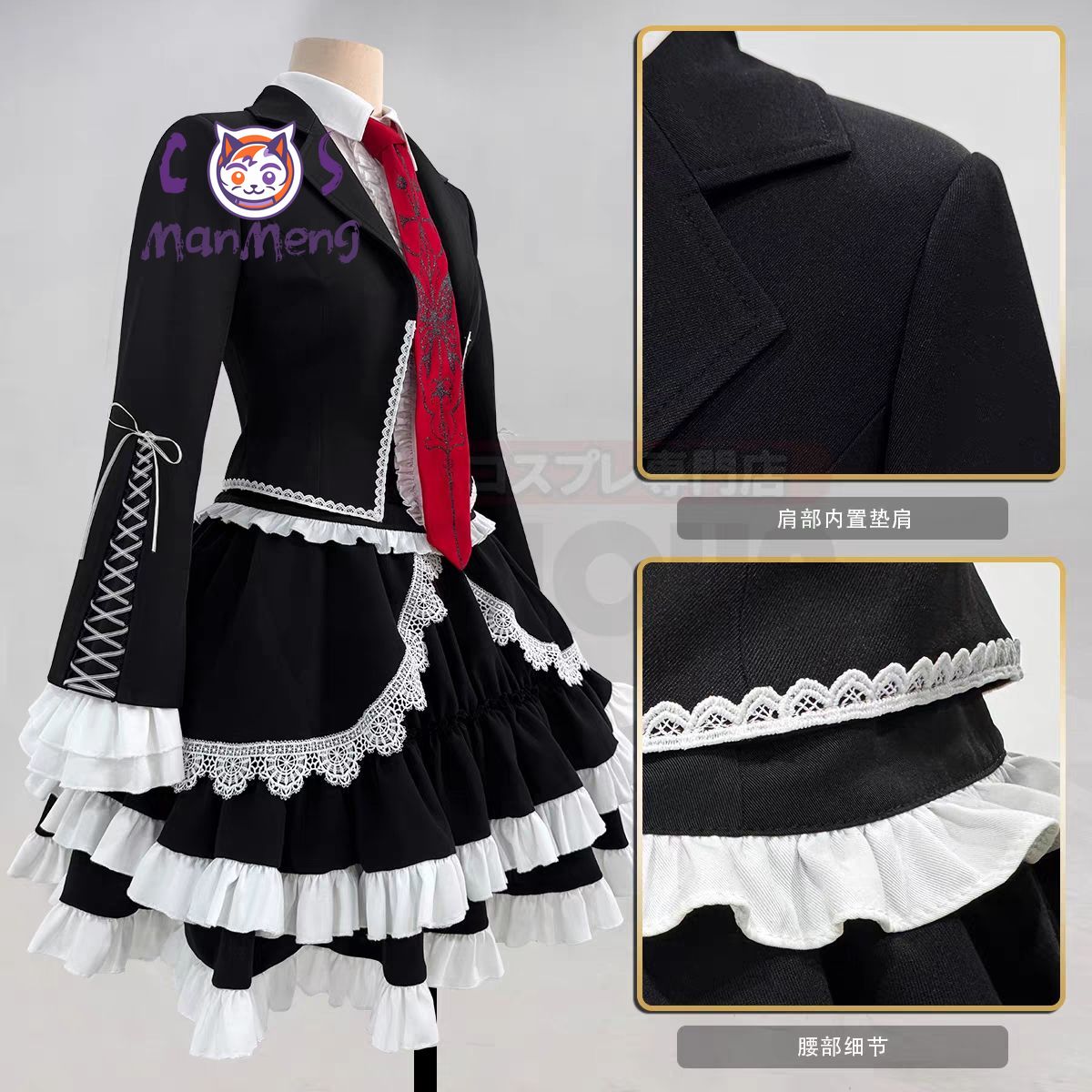 زي تنكري جديد على الطراز القوط - مراجعة Anime Cosplay Girl Costume وسعره