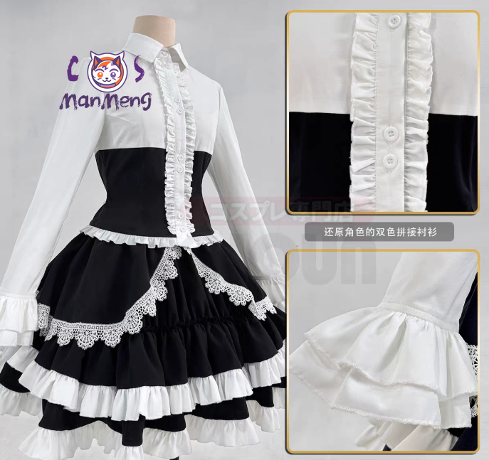 زي تنكري جديد على الطراز القوط - مراجعة Anime Cosplay Girl Costume وسعره