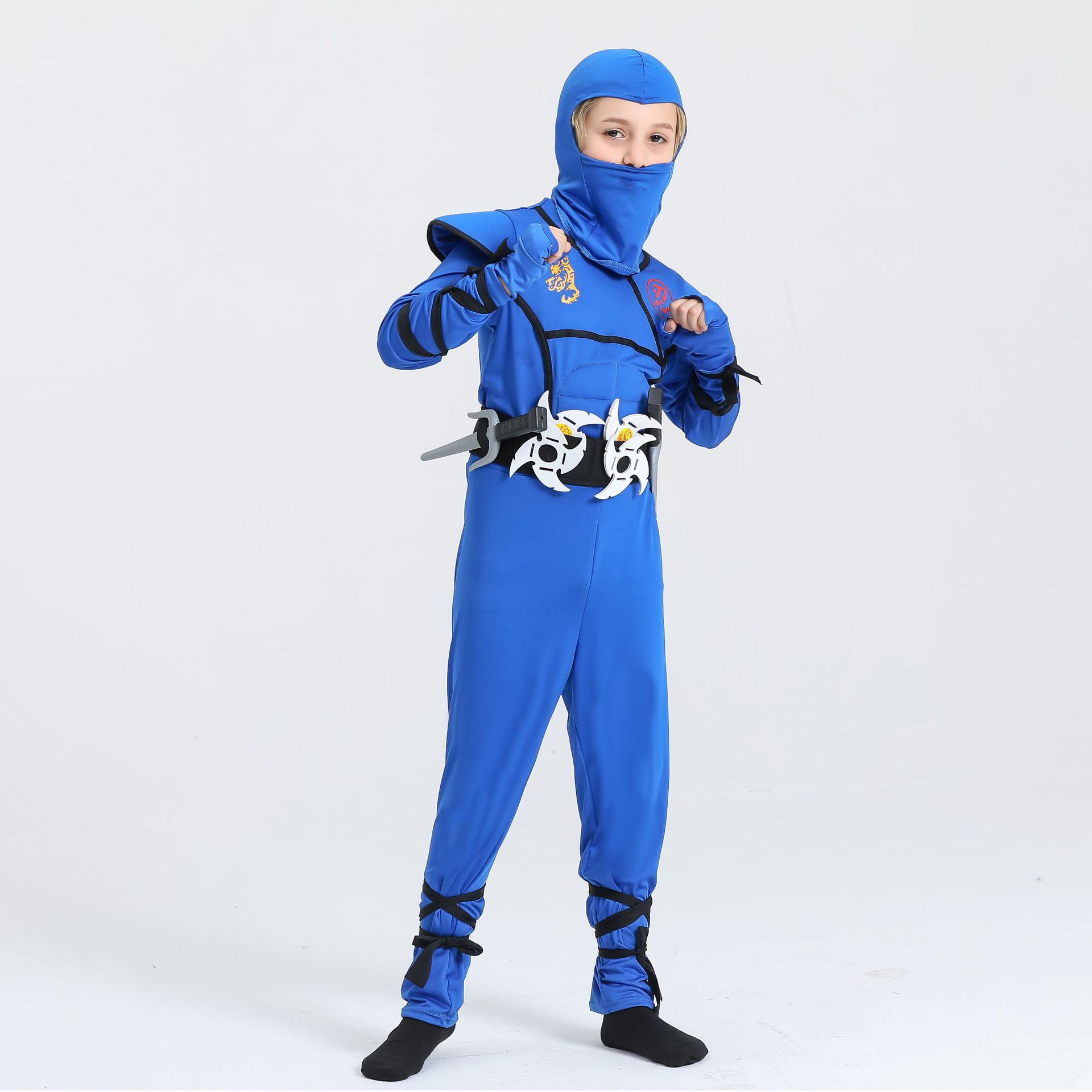 زي نينجا للأولاد مع إكسسوارات، - مراجعة Anime Cosplay Outfit Ideas وسعره