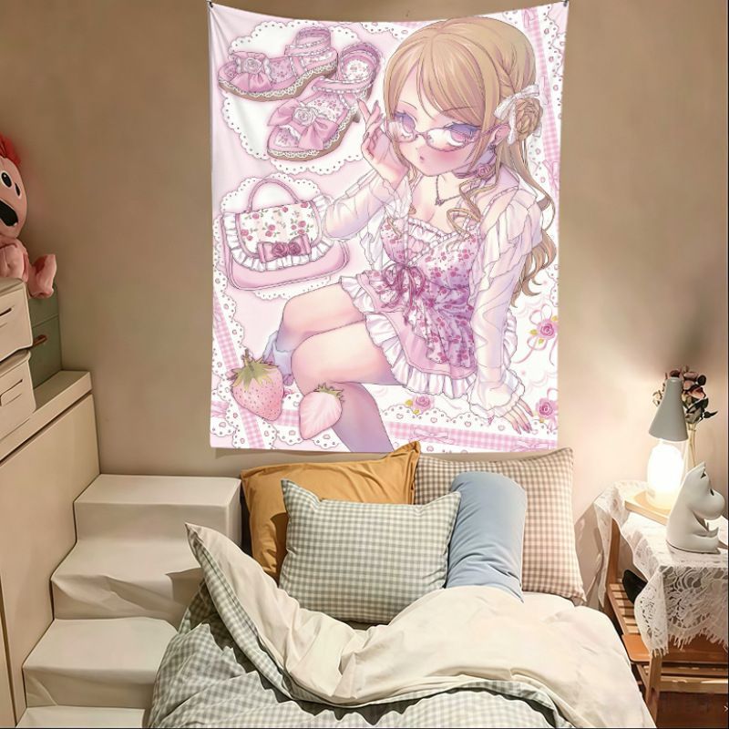 VIKAMA نسيج جداري بتصميم فتاة  - مراجعة Anime Cosplay Girl Photo وسعره