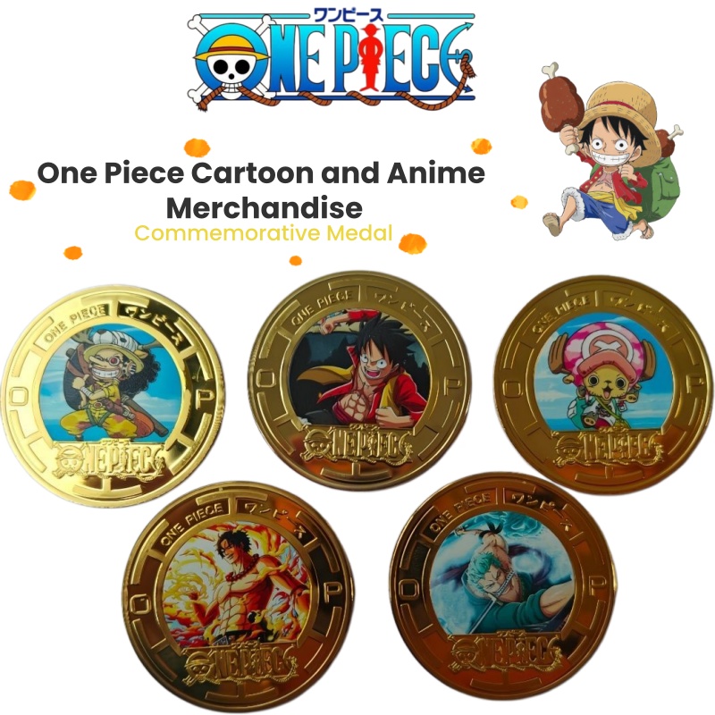 عملة تذكارية معدنية إبداعية لش - مراجعة Anime Cosplay One Piece وسعره