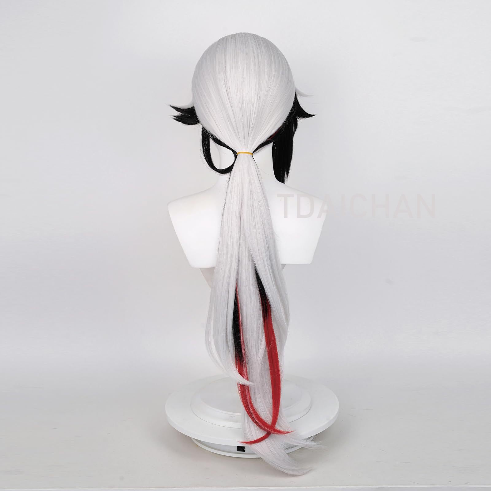 شعر مستعار تنكري طويل من جينشي - مراجعة Cosplay Anime Black وسعره