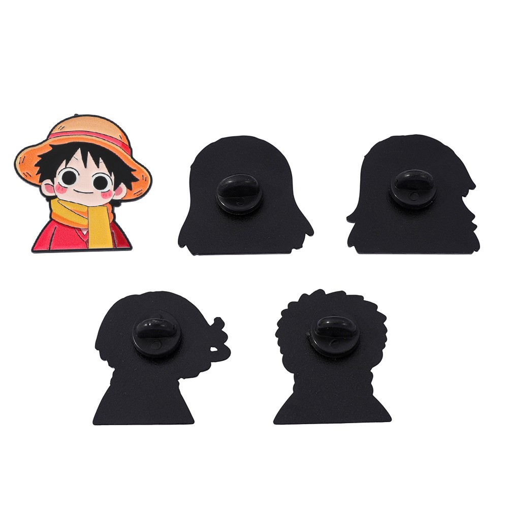 5 قطع دبابيس معدنية مطلية بالم - مراجعة Anime Cosplay One Piece وسعره