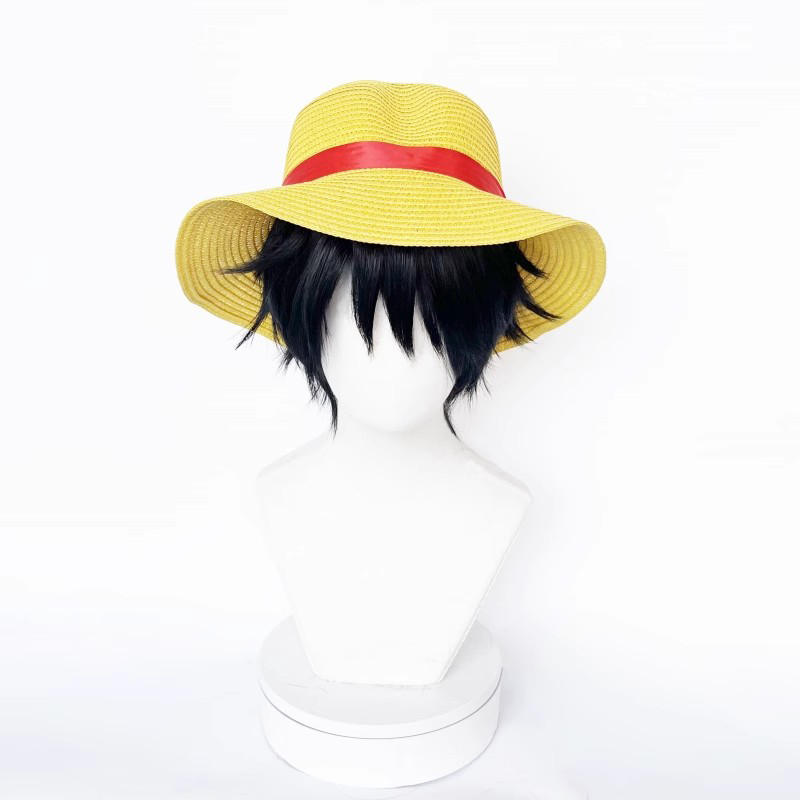 لوفي تأثيري حلي قبعة شعر مستعا - مراجعة Anime Cosplay One Piece وسعره